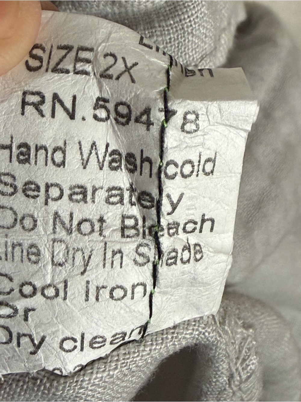 Lungo L’Arno Tunic Size 2X Made In Italy 100% Linen Gray Pockets Lagenlook - Picture 5 of 11